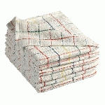SERPILLIÈRE BOUCLÉE ABSORBANTE BLANCHE - PAQUET DE 10