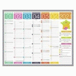 CALENDRIER SEMESTRIEL MURAL 2026 - TENDANCE - 21 X 26.5 CM