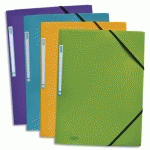 CHEMISE À ÉLASTIQUE MEMPHIS, A4, EN PP, ASSORTI - LOT DE 20