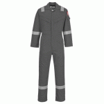 PORTWEST FR50 COMBINAISON FLAMME RÉSISTANT ET ANTISTATIQUE 350G GRIS - TAILLE M - STANDARD