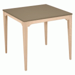 TABLE GRAND LARGE 80X80CM STRAT ABS - PIERRE DE LUNE/BOULEAU - SUNSET CREATION