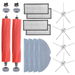 KIT D'ACCESSOIRES POUR ASPIRATEUR ROBOT S7 S7 PLUS T7S T7S PLUS AVEC BROSSES LATÉRALES PRINCIPALES, CHIFFON À FRANGES, FILTRE HEPA