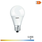 EDM - AMPOULE LED DIMMABLE E27 10W RONDE A60 ÉQUIVALENT À 60W - BLANC DU JOUR 6400K