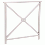 BARRIÈRE LISBONNE 1 M STRUCTURE ROSACE - ZINC GRIS 7044 - PROCITY