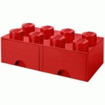BRIQUE TIROIR STORAGE BRICK DRAWER 8, 2 TIROIRS, ROUGE
