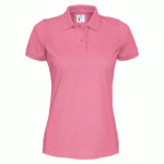 COTTOVER POLO MANCHES COURTES FEMME - CERTIFIÉ GOTS ROSE - TAILLE XS