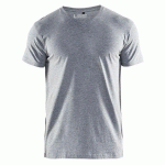 T-SHIRT COL V GRIS TAILLE XXXL - BLAKLADER