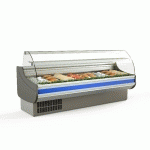 VITRINE RÉFRIGÉRÉE À POISSONS PROFI 25X9 - VITRE FRONTALE BOMBÉE