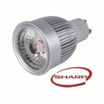 AMPOULE SPOT LED 6W DIMMABLE - COB SHARP - GU10 - BLANC FROID - ECOLIFE LED