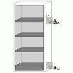 ARMOIRE SÉCURITÉ S-PHOENIX-90 S90.196.090.FWAS GRIS CLAIR - MANUTAN COLLECTIVITÉS