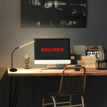 BRILONER LAMPE DE TABLE LED PIVAZ, TOUCHDIMMER, NOIR