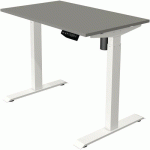 BUREAU RÉGLABLE MOVE 1 - BLANC - 100X60 CM - GRIS - KERKMANN