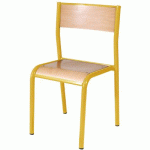 CHAISE SCOLAIRE 970 T6 JAUNE - MANUTAN COLLECTIVITÉS