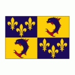 DRAPEAU DAUPHINÉ : DIMENSIONS - 50 X 75 CM