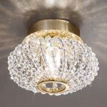 KOLARZ PLAFONNIER CRISTAL CARLA AVEC DORÉ