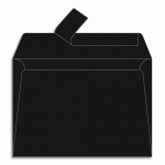 PAQUET DE 20 ENVELOPPES POLLEN 114X162MM 120G/M2 - NOIR - LOT DE 4