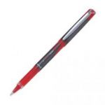 PILOT STYLO ROLLER POINTE MÉTAL 1 MM ENCRE LIQUIDE ROUGE + RÉGULATEUR DE DÉBIT V-BALL GRIP
