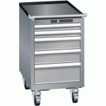 ARMOIRE GRIS PIGEON 411X572X723 AVEC 5 TIR. 75KG - LISTA