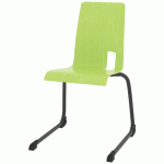 CHAISE COQUE SODA PIÈTEMENT LUGE ACIER - CARAMBOLE/CARBONE - RODET