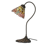CLAYRE&EEF LAMPE À POSER 5LL-6162 ABAT-JOUR AU STYLE TIFFANY