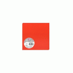 LOT DE 2 - PAQUET DE 25 CARTES SIMPLES POLLEN 135X135MM 210G/M² - ROUGE CORAIL