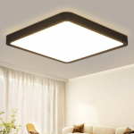 PLAFONNIER LED POUR SALLE DE BAIN - 23W LAMPE DE PLAFOND PLATE LAMPE DE CHAMBRE NOIRE 23CM ÉCLAIRAGE DE PLAFOND DE SALLE DE BAIN LAMPE DE BAIN BL