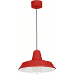 LICHT-ERLEBNISSE - SUSPENSION MÉTAL ROUGE Ø 36 CM VINTAGE MID CENTURY E27 POUR CUISINE SALLE À MANGER - ROUGE