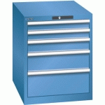 ARMOIRE BLEU CAP. 564X725X700 AVEC 5 TIR. 75KG _ 78.518.040 - LISTA