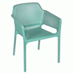 FAUTEUIL POLYPROPYLÈNE NET TURQUOISE - STAMP