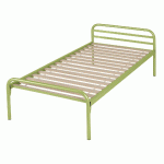 LIT 2 TRAVERSES EVOLUTION SOMMIER LATTES 90X200 CM T.2198 ANIS - MANUTAN COLLECTIVITÉS