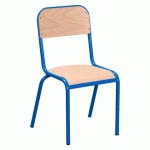 LOT DE 2 - CHAISE SCOLAIRE LUDO - TAILLE 3 - GRANDE SECTION MATERNELLE - BLEU