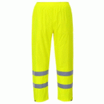 LOT DE 2 - PORTWEST H441 PANTALON DE PLUIE HI-VIS JAUNE - TAILLE 4XL - STANDARD