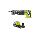 RYOBI - PACK SCIE SABRE R18RS7-0 - BRUSHLESS 18V ONE+ - 1 BATTERIE 2.0AH - 1 CHARGEUR RAPIDE RC18120-120
