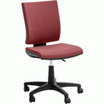 SIÈGE DE BUREAU BAS OPTIMA - REVÊTEMENT ÉCOCUIR - ROUGE - QUADRIFOGLIO