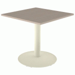 TABLE MANO 80X80 T6 - STRAT ABS CHÊNE HONGRIE/BEIGE 1013 - MOBIDECOR