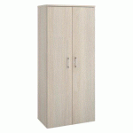 ARMOIRE HAUTE BOIS H 182 X L 80 CM ECLA DÉCOR CHÊNE GRIS