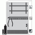 ARMOIRE GULTIMATE90 - CONFORT - 1398MM - BLANC - ASECOS