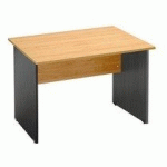 BUREAU DROIT L 120 CM, DÉCOR AULNE, PIÉTEMENT PLEIN NOIR - MONTRÉAL 2