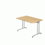 BUREAU FIXE 120 CM SÉRIE B ÉRABLE - HAMMERBACHER