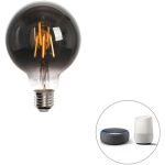LUEDD - LAMPE LED SMART E27 DIMMABLE EN KELVIN G95 FUMÉE 4W 60 LM 1800-3000K