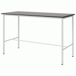 MANGE-DEB. MALIBU 180X80 4P STRAT BÉTON F186/NOIR BLC 9016