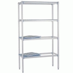 RAYONNAGE À CLAYETTES 4 NIVEAUX L.159.4 CM