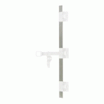 TRINGLE ESPAGNOLETTE PLATE EN INOX 316L - LONGUEUR 2000 MM - POIGNÉE 1350 MM TORBEL