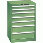 ARMOIRE VERT 564X572X850 AVEC 7 TIR. 75KG _ 14.252.030 - LISTA