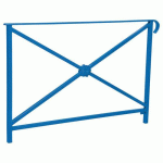 BARRIÈRE HÉRITAGE ROSACE 1.50 M SIMPLE CROSSE - BLEU 5010 - PROCITY