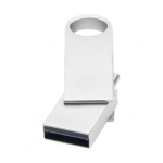 CLÉ USB 3.0 TYPE C RONDE 32 GB - ARGENTÉ - CLÉS USB PUBLICITAIRES PERSONNALISÉES