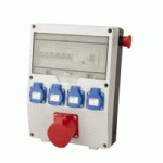 COFFRET PRISES CM IP44 4XNF + DD 2P 16A 30MA