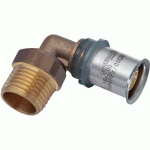 COUDE 90° À SERTIR DIAMÈTRE 16 MM / M 15X21 POUR TUBE MULTICOUCHE - G2F23015 MULTITUBO