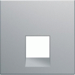 ENJO RJ45 45° 2M TITANE - APPAREILLAGE MURAL GALLERY HAGER WXD230T