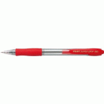 LOT DE 12 - STYLO À BILLE RÉTRACTABLE SUPER GRIP F, ROUGE